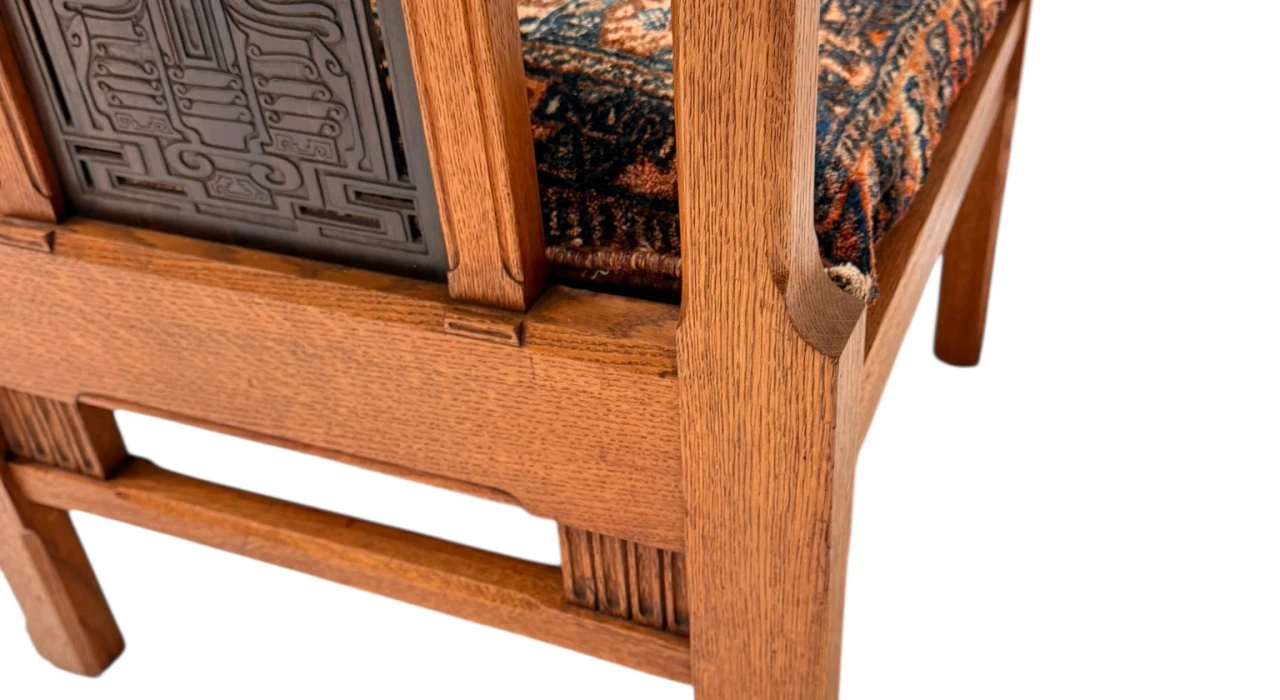 Arts & Crafts Art Nouveau Armchair by Carel Adolph Lion Cachet, 1900s